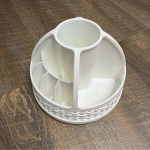 Small White Makeup Organizer/Lazy Susan